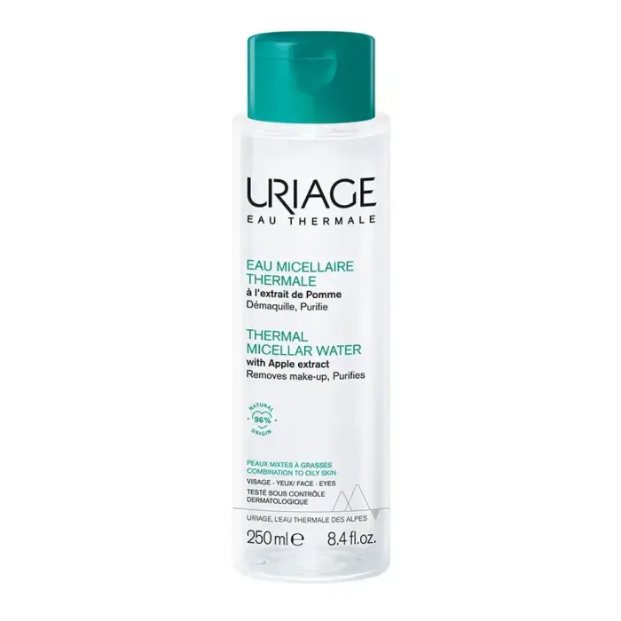 UriageThermal Micellar Water - Remove Make-up & Purify - Combination to Oily Skin 250 Ml Фото num