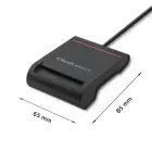 Qoltec Smart ID chip card reader SCR-0642|USB 2.0 + USB-C Adapter Foto 6