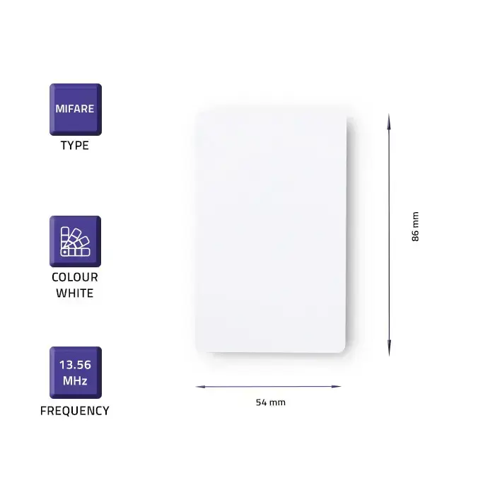 Qoltec 13.56 MHz Mifare proximity card | 10pcs Фото num