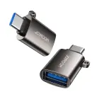 Joyroom USB 3.2 Gen 1 (Male) - USB Type C (Female) adapter black (S-H151 Black) Фото num