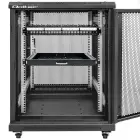 Qoltec Solid steel patch panel for 19'' rack | 24 ports | 1U | UTP | Black Photo