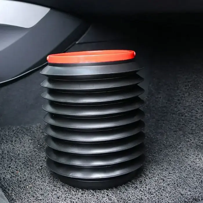 Foldable car bucket container 4L black Фото num