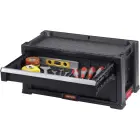 Instrumentu lāde ar 3 atviktnēm Drawers Tool Chest 56,2x28,9x26,2cm Foto 5