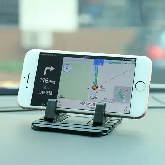 Silicone Car Phone Holder Dashboard Desktop Stand black Foto 12