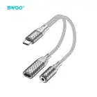 BWOO 2 in 1 Adapter Lightning / Type C to 3.5MM Jack BZ67 Фото num