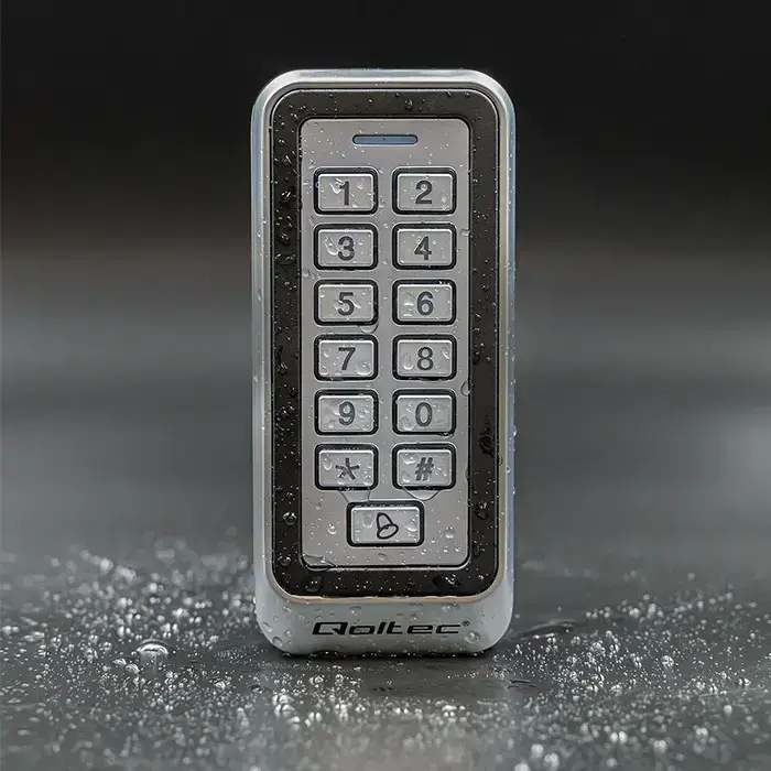 Qoltec Code lock RHEA with RFID reader | Code | Card | key fob |Doorbell | IP68 | EM Foto 3