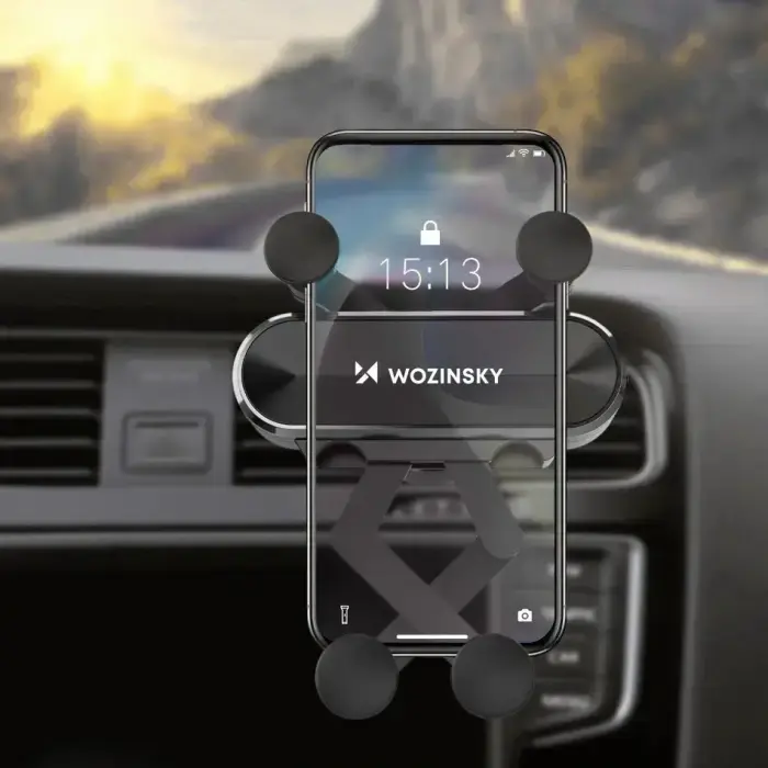 Wozinsky Gravity Car Mount Phone Holder for Air Outlet black (WCH-05) Фото num