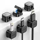 Joyroom JR-ZS368 magnetic cable organizer - black (6 pcs.) Фото num