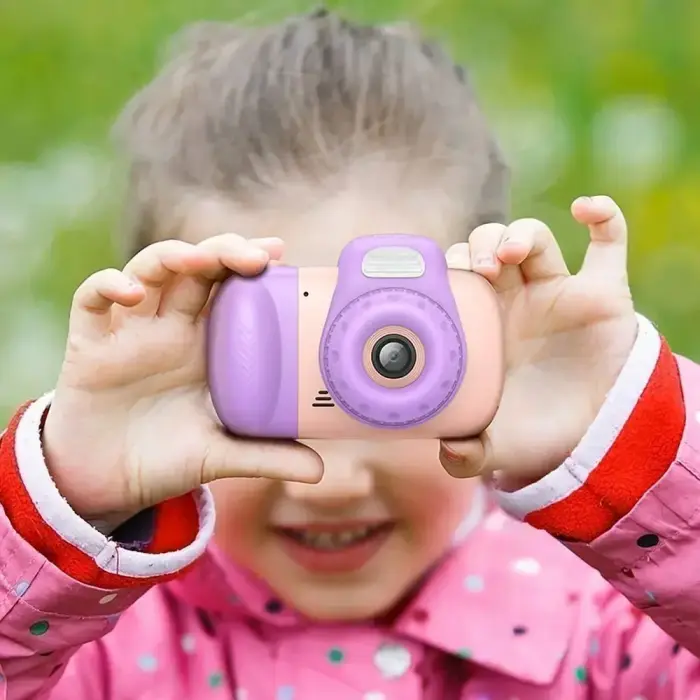 Digital kids camera Hoco 2MP 2,4" Full HD DV201 pink Фото num