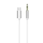 Cable AUX Type C (male) to Jack 3,5 mm (male) white  Photo
