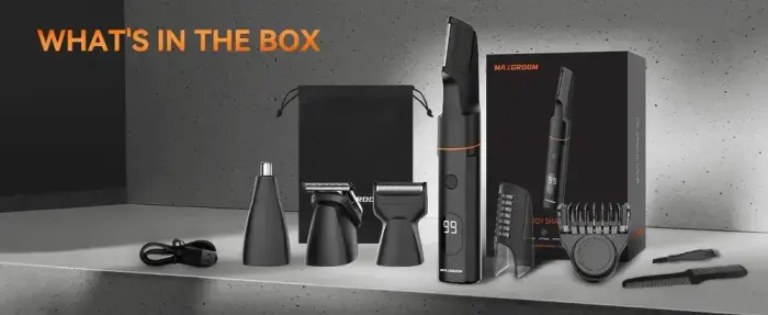MAXGROOM LK-881 multifunctional trimmer with replaceable tips - black Photo