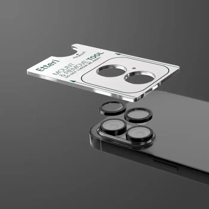 Etteri camera lens protector for iPhone 16 / 16 Plus black Фото num