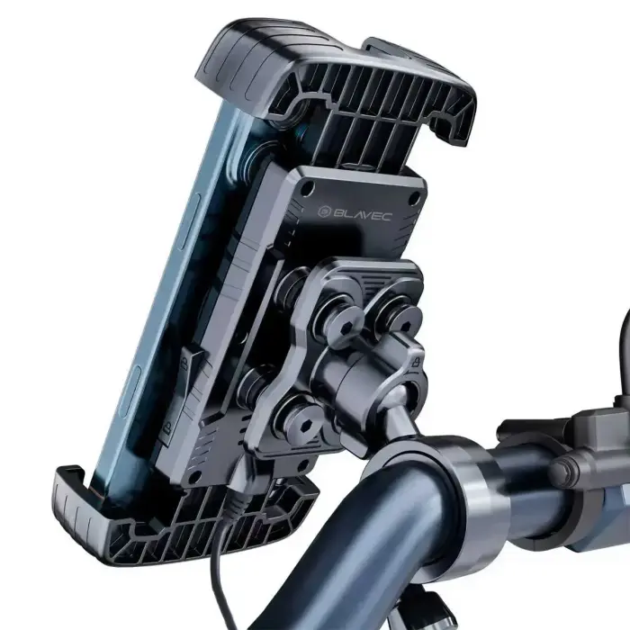Blavec Uchwyt Rowerowy BVC-01 Velo to handlebar with induction charging and shock absorbtion (BVC01-ICSAHB) black Photo
