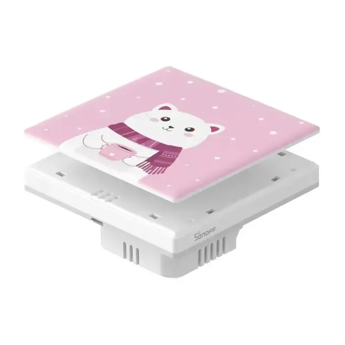 Decorative cover / cap for T5 SONOFF Cartoon 1C touch switch Фото num