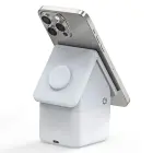 Duzzona W20 15W 4in1 inductive charger for iPhone | AirPods | Apple Watch with night lamp - white Фото num