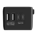 Blitzwolf BW-TA1 4-in-1 Travel Adapter 2xUSB + C + PD 20W Фото num