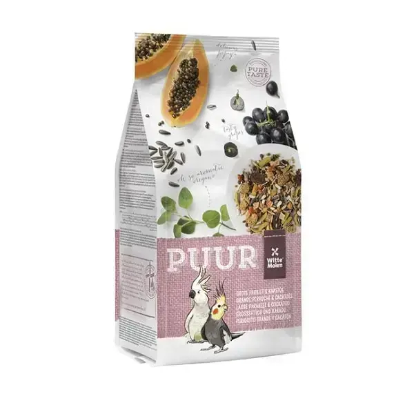 Food for large parrots and cockatoos : Witte Molen Puur LARGE PARAKEET&COCKATOO 750g Photo