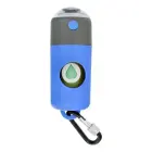 Dog excrement bag dispenser with carabiner and flashlight LLFG24033 blue Фото num