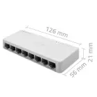 Qoltec Network SWITCH | 8 x RJ45 port | 1000Mbps | Fast Ethernet| LAN Foto 13