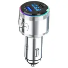 3MK Hyper Car Power Transmitter 48W | QC, PD, PPS | USB-C, USB-A | серебристый Фото num