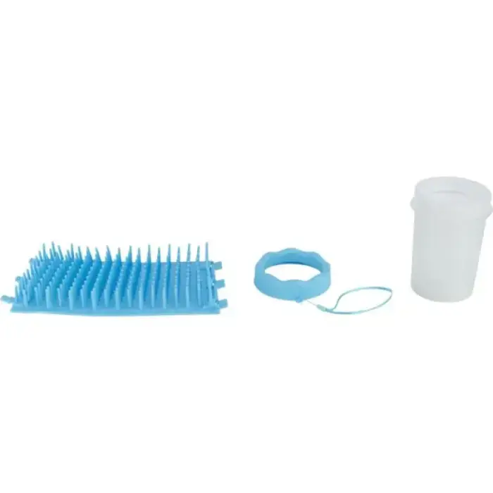 Ķepas tīrītājs : Trixie Paw cleaner, silicone/PP, M–L, blue Foto 2