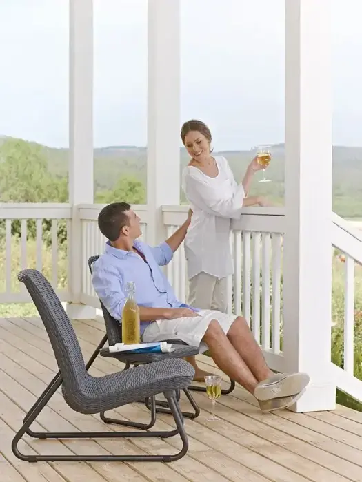 Садовая мебель Rio Patio Set серая Фото num
