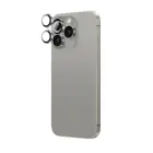 AmazingThing AR Alumīnija 3 lēcas stikls ar kameru lēcas rāmi telefona maciņš iPhone 16 Pro, iPhone 16 Pro Max pelēkā krāsā Foto 3