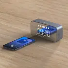 Dudao Y17 Bluetooth pulkstenis | skaļrunis - sudraba krāsā Foto 4