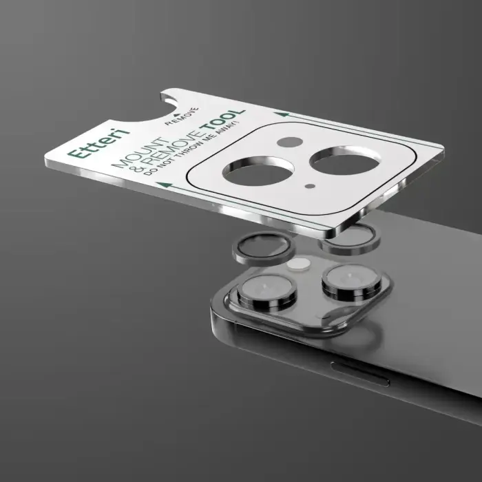 Etteri camera lens protector for iPhone 13 / 13 Mini black Фото num