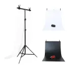 Photo studio background support Puluz 70x200cm + Backdrops 2 pcs DCA0976 Photo