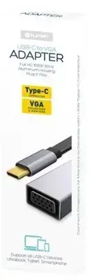Platinet Multimedia Adapter Type-C  to VGA (1080P*60Hz) Adaptor Фото num