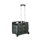 Iepirkumu ratiņi salokāmi ar kravnesību līdz 35kg Olli 65L 42x40,5x38cm melni Foto 4