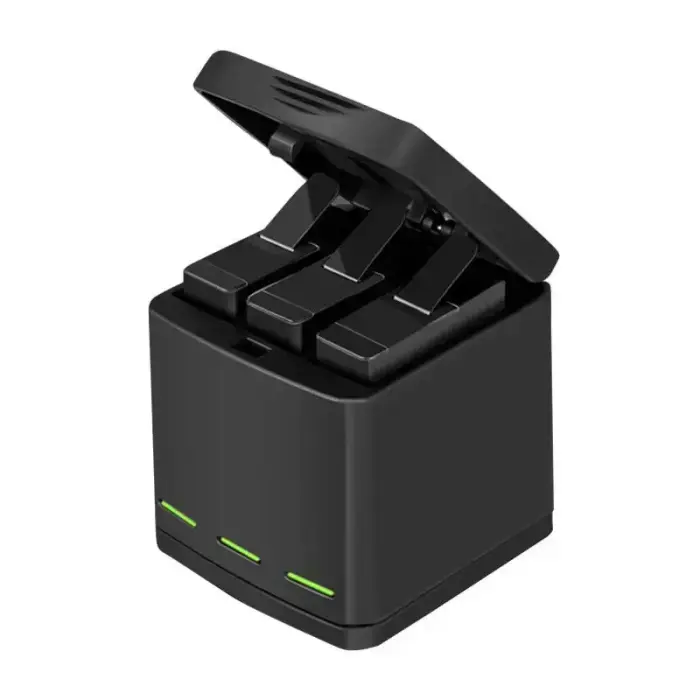 Telesin Box three-channel charger for GoPro Hero 5/6/7/8 + 2 batteries (GP-BNC-801) Фото num
