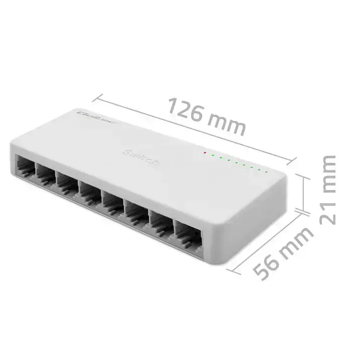 Qoltec Network SWITCH | 8 x RJ45 port | 1000Mbps | Fast Ethernet| LAN Foto 13