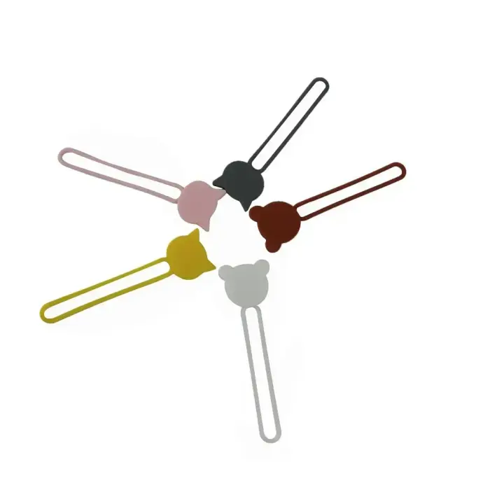 Silicone cable reel - black Фото num