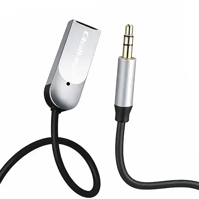 Qoltec Wireless Audio Receiver Adapter HiFi Home&Car | Bluetooth 6.0 | 2 x RCA | 1 x AUX 3.5mm | USB | Microphone Фото num