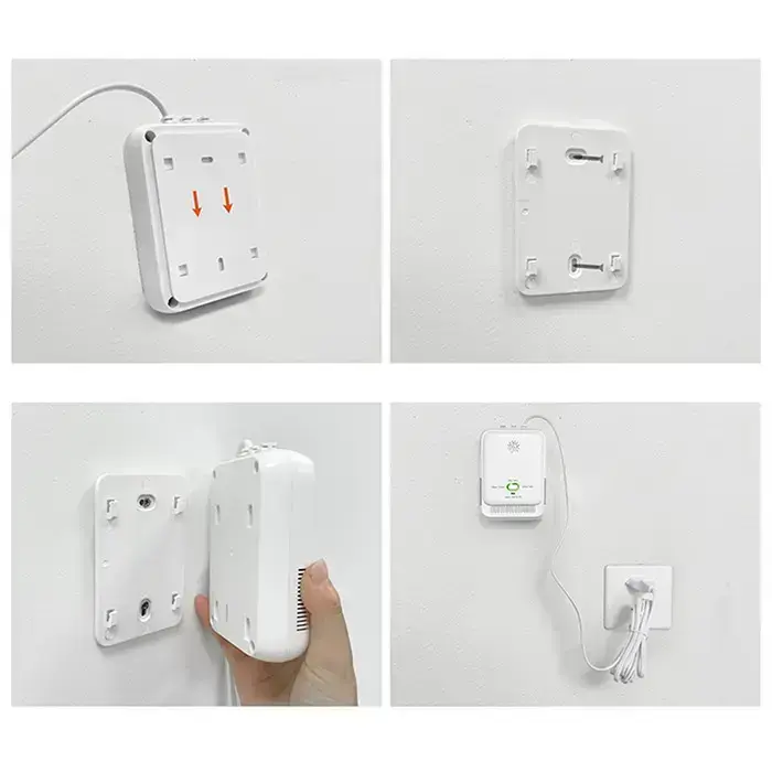 Qoltec Certified wireless Gas Leak (CH4) and Carbon monoxide (CO) detector | alarm 85dB | LED Фото num