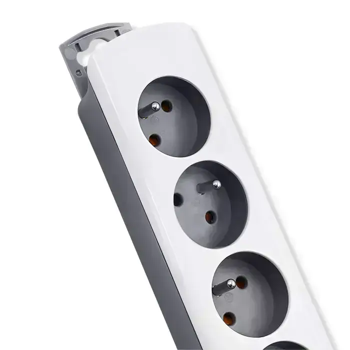Qoltec Power strip | 5 sockets | 1.8m | White-grey Foto 8