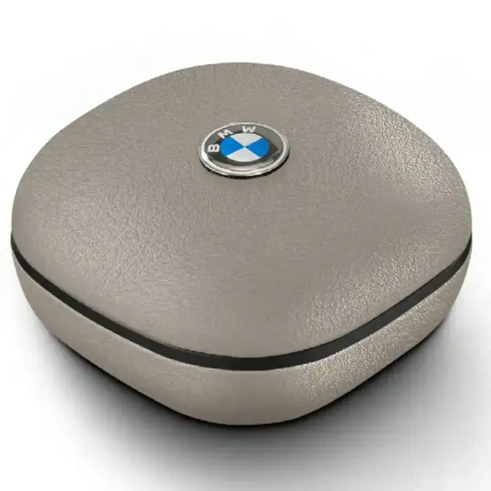 Headphones Bluetooth TWS BMW Leather      Metal Logo ENC taupe Foto 2