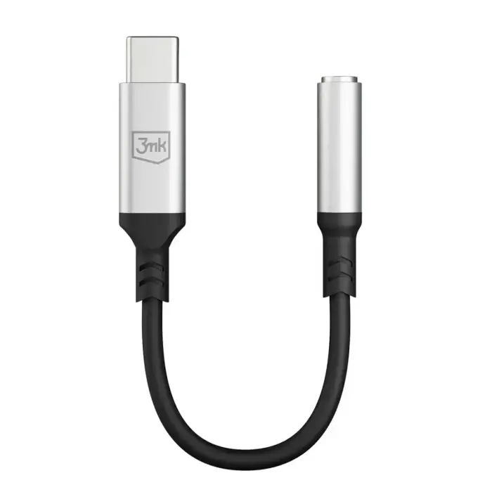 3mk USB-C adapter - 3.5 mm minijack - silver Photo
