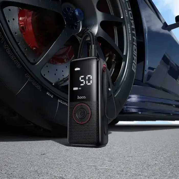 Car compressor Hoco wireless 4000mAh ZP18 black Photo
