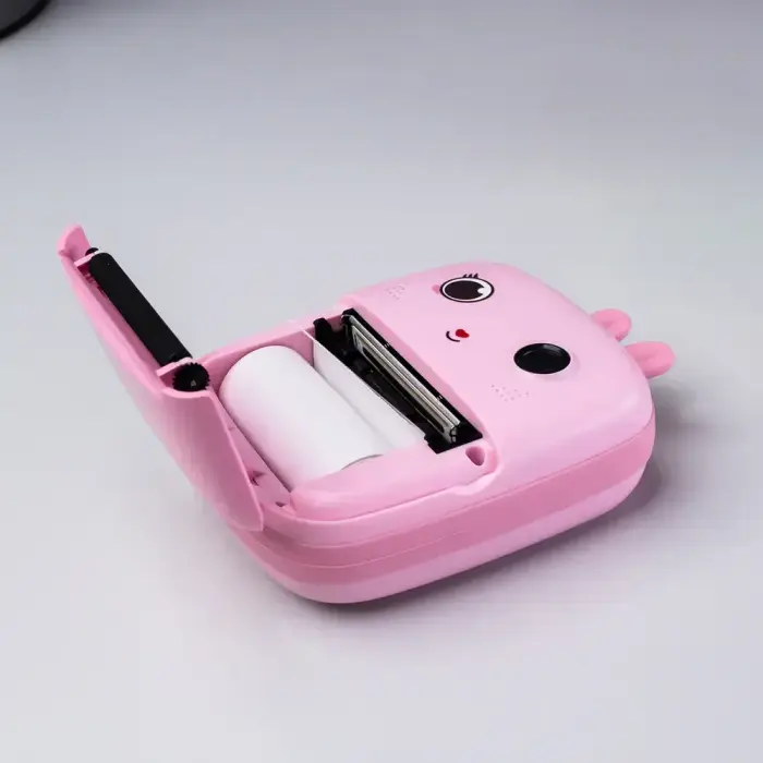 Mini Thermal Printer for Kids with Camera and Camcorder - Pink Фото num