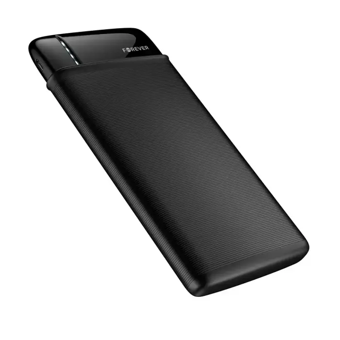 Forever TB-100M ārējais akumulators (powerbank) | 10000 mAh | 10.5W | Micro USB, USB-C | melns Foto 4