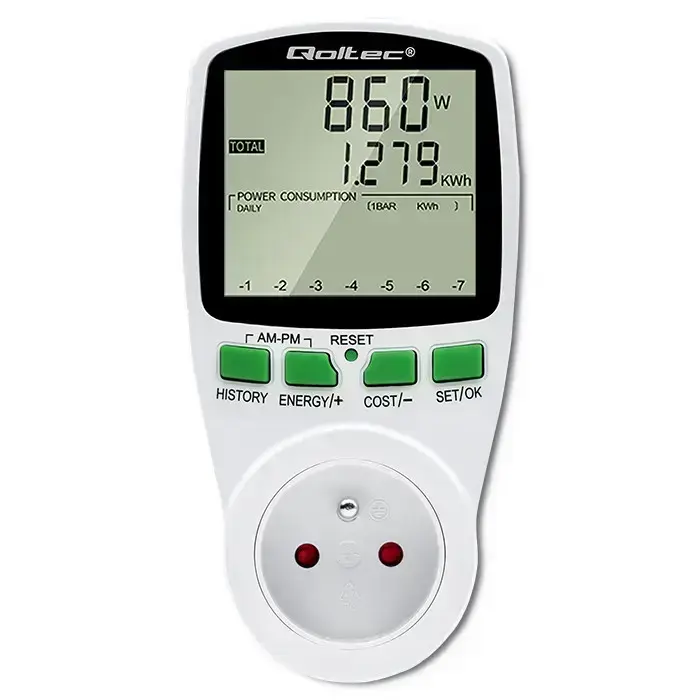 Qoltec Power meter PM0627 with history | 3680W | 16A | LCD Foto 23