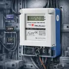 Qoltec Single-phase electronic meter | Energy consumption meter | 230V | 5(60)A | LCD Photo