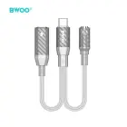 BWOO 2 in 1 Adapter Lightning / Type C to 3.5MM Jack BZ67 Фото num