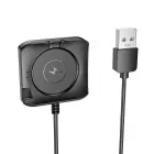 Charging cable for smartwatch Hoco 0,6 m Y28 black Photo
