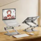 Wozinsky WRS-CPY75DSS Aluminum Laptop and Tablet Stand + Free Smartphone Stand - Silver Foto 42