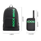 Rockbros H10-BK sports foldable backpack 18 l - black Фото num