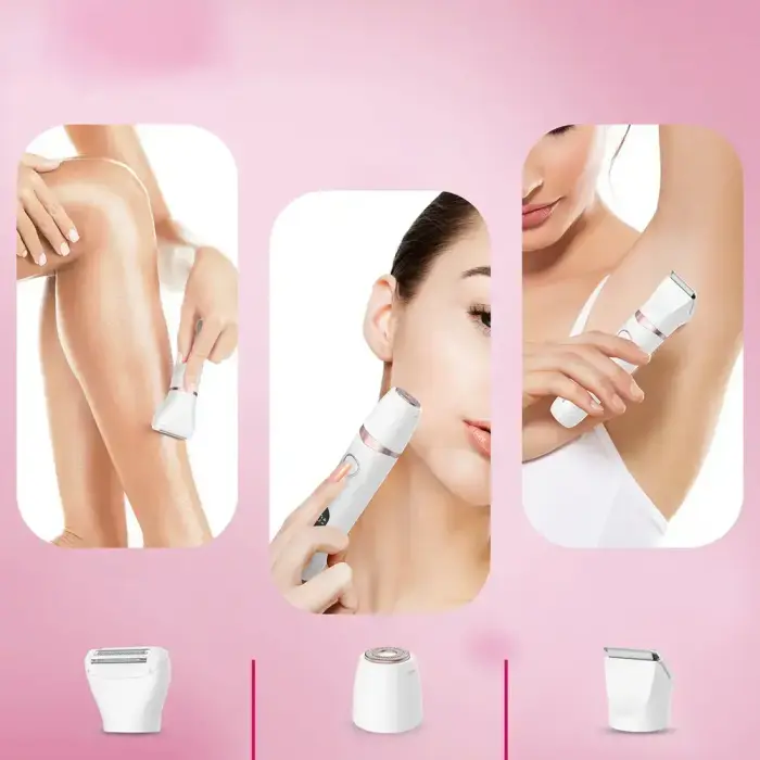 MAXGROOM M-105 3-in-1 Women's Body and Face Trimmer - White Photo